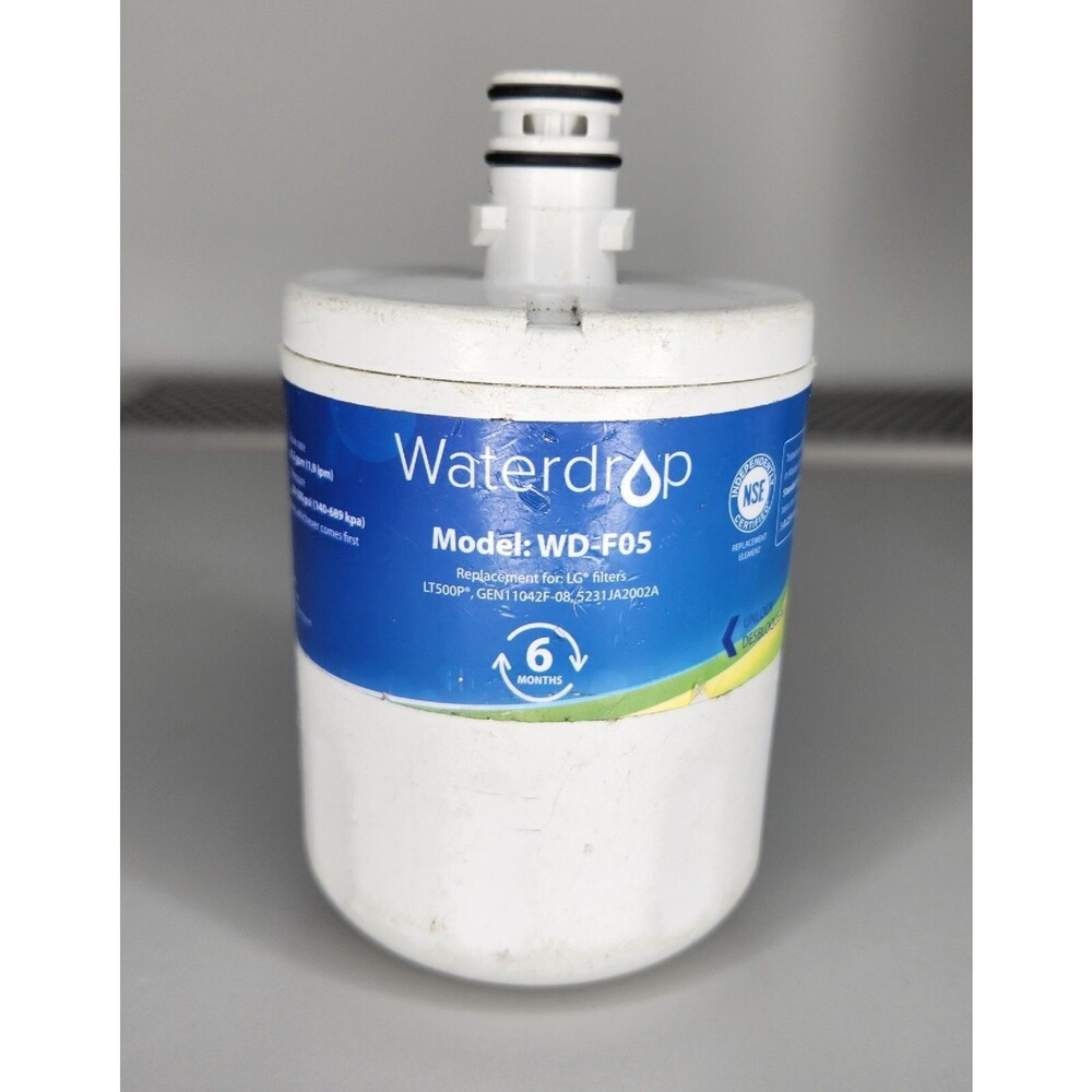 NEW Waterdrop WD-F05 Refrigerator Replacement Water Filter Shell Carbon White